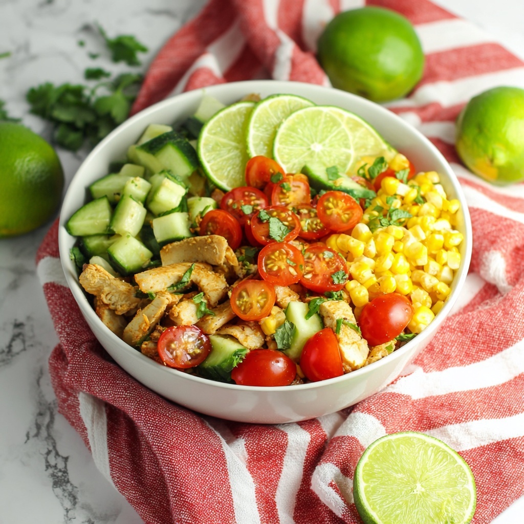 Chicken Avocado Corn Salad with Cilantro Lime Dressing Recipe - Recipe Image