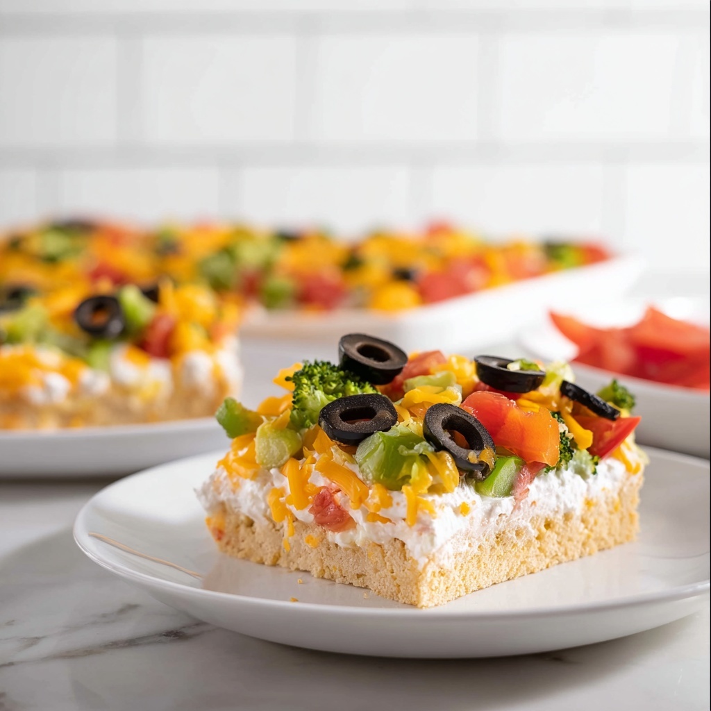 Crescent Roll Veggie Pizza Recipe - Recipe Image