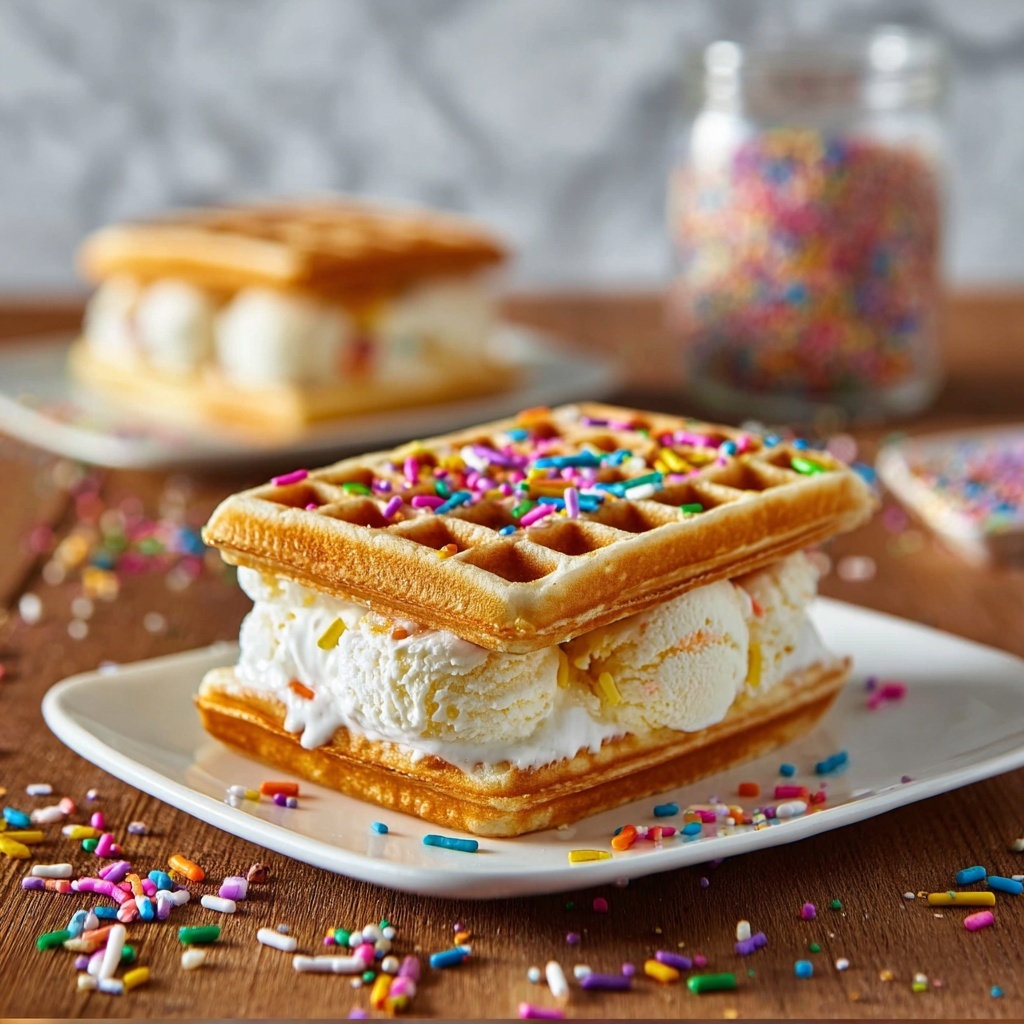 Waffle Ice Cream Sundae Recipe - Recipe Image
