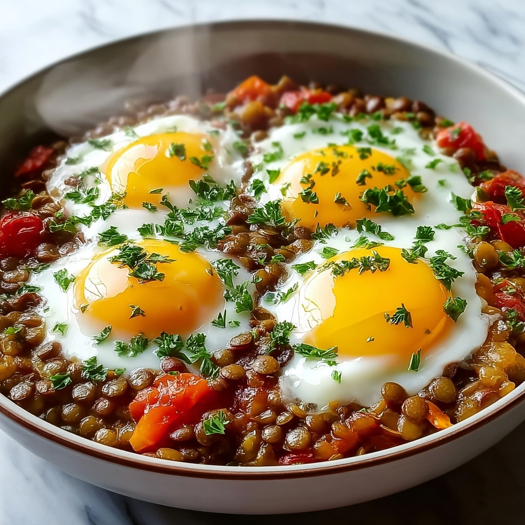 Irresistibly Hearty Savory Lentil Breakfast Bowl Delight Recipe - Recipe Image