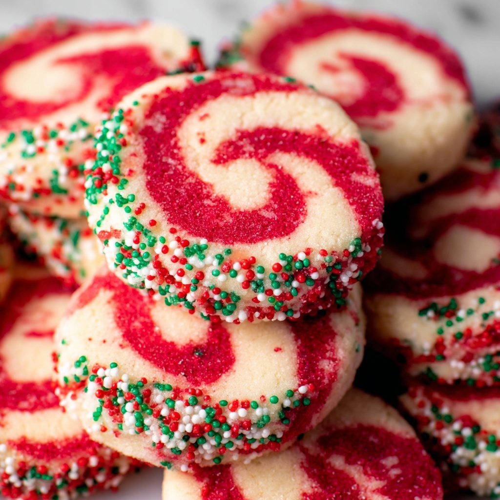 Christmas Pinwheel Sugar Cookies Recipe - Recipe Image
