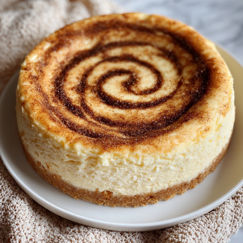 Cinnamon-Spiced Baked Churro Cheesecake Recipe - Recipe Image
