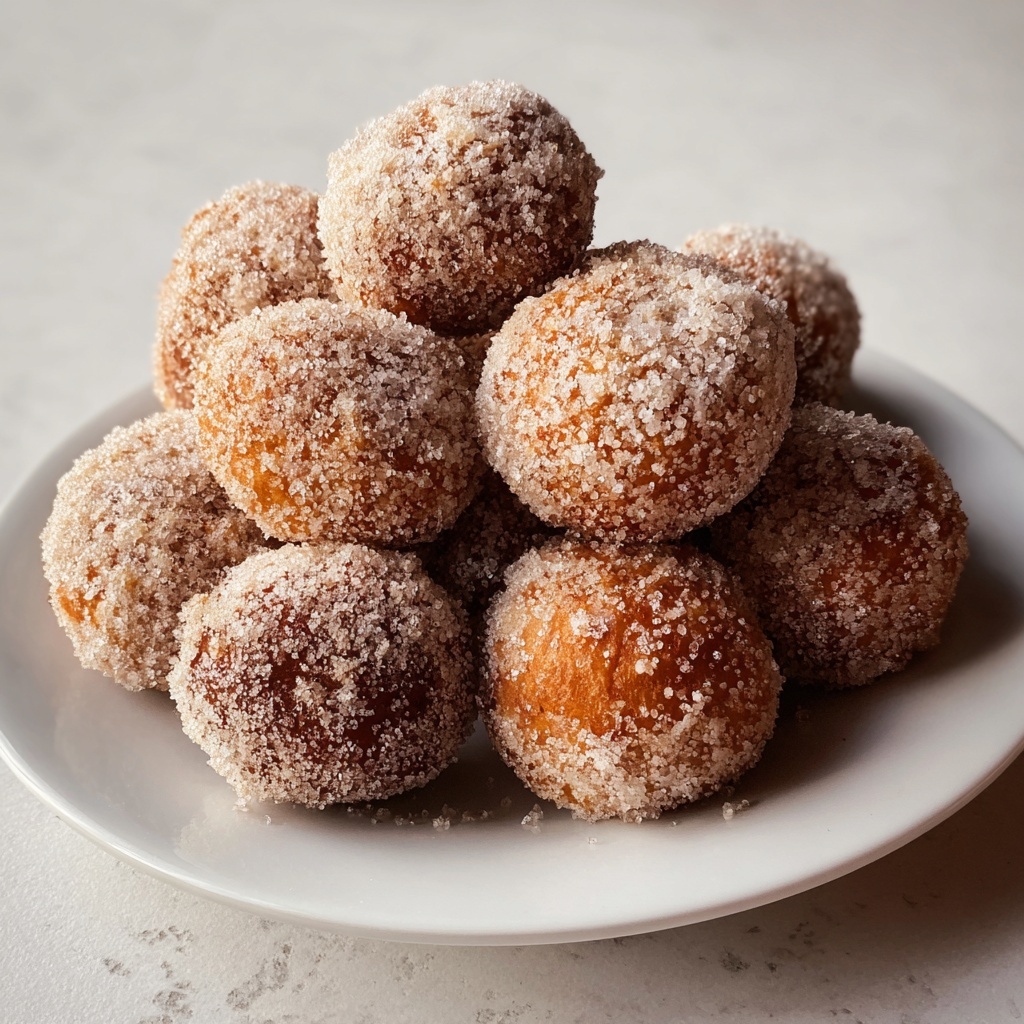 Cinnamon Sugar Pumpkin Donut Holes Recipe - Recipe Image