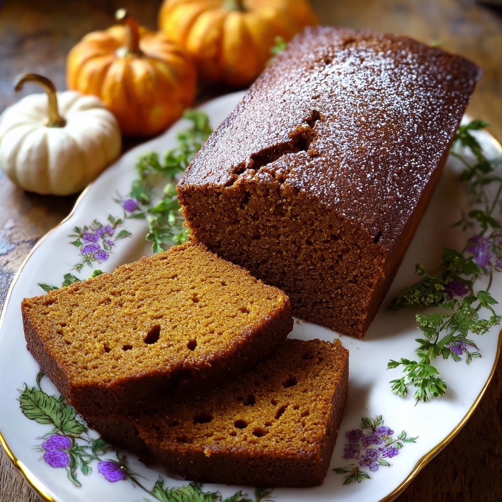 Moist Spiced Baked Pumpkin Bread Recipe - Recipe Image