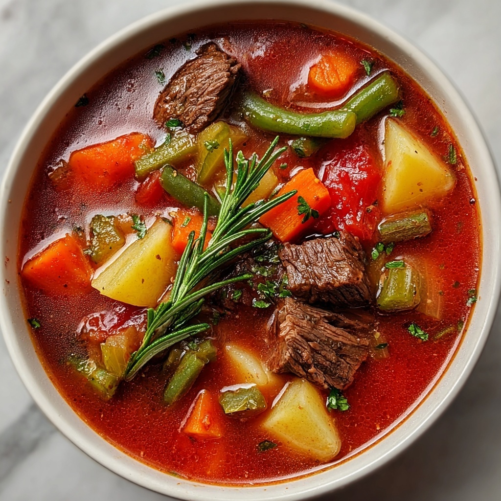 Hearty Beef and Vegetable Soup Recipe - Recipe Image