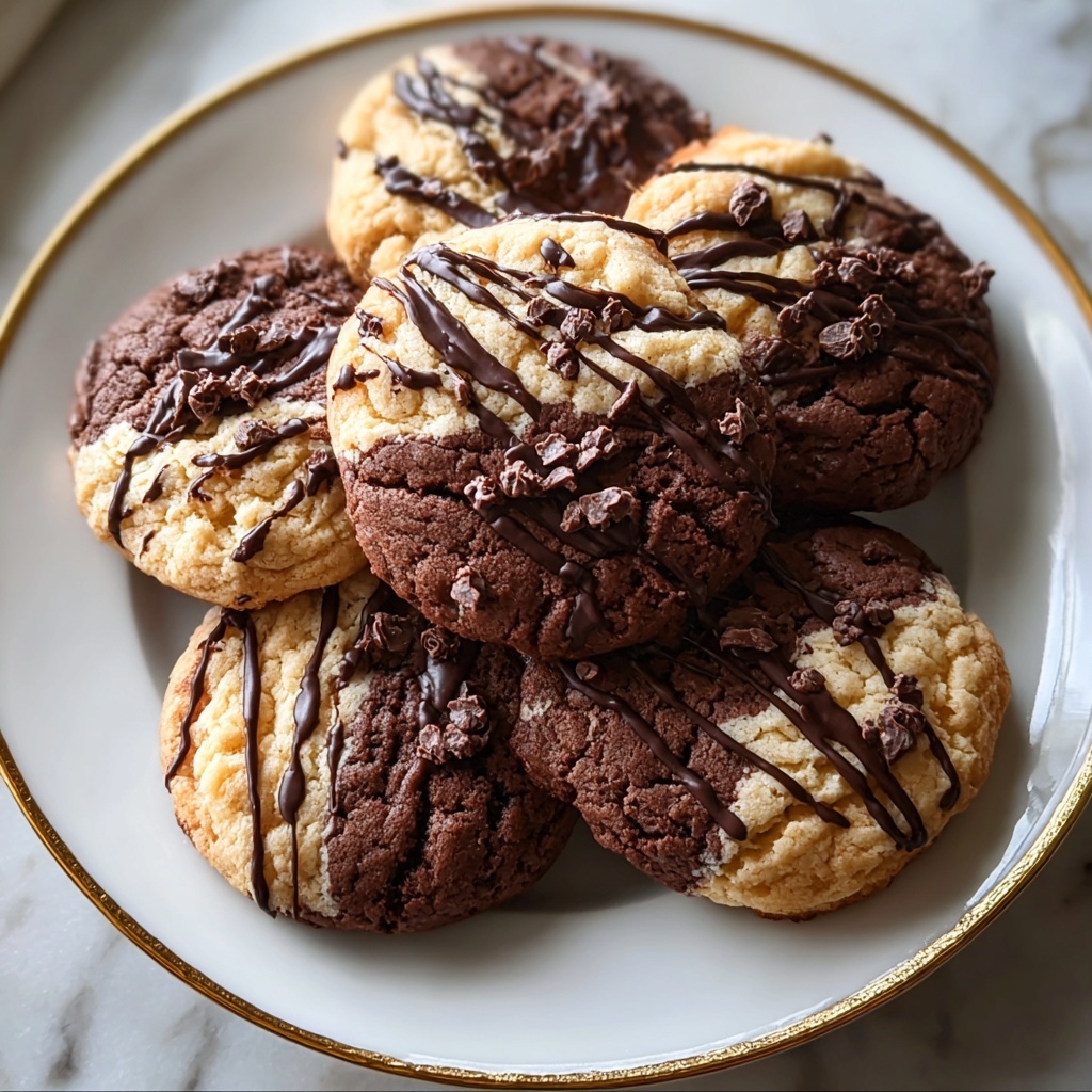 Chocolate Peanut Butter Swirl Cookies Recipe - Recipe Image