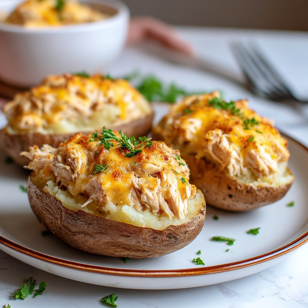 Crack Chicken Stuffed Baked Potatoes Recipe - Recipe Image