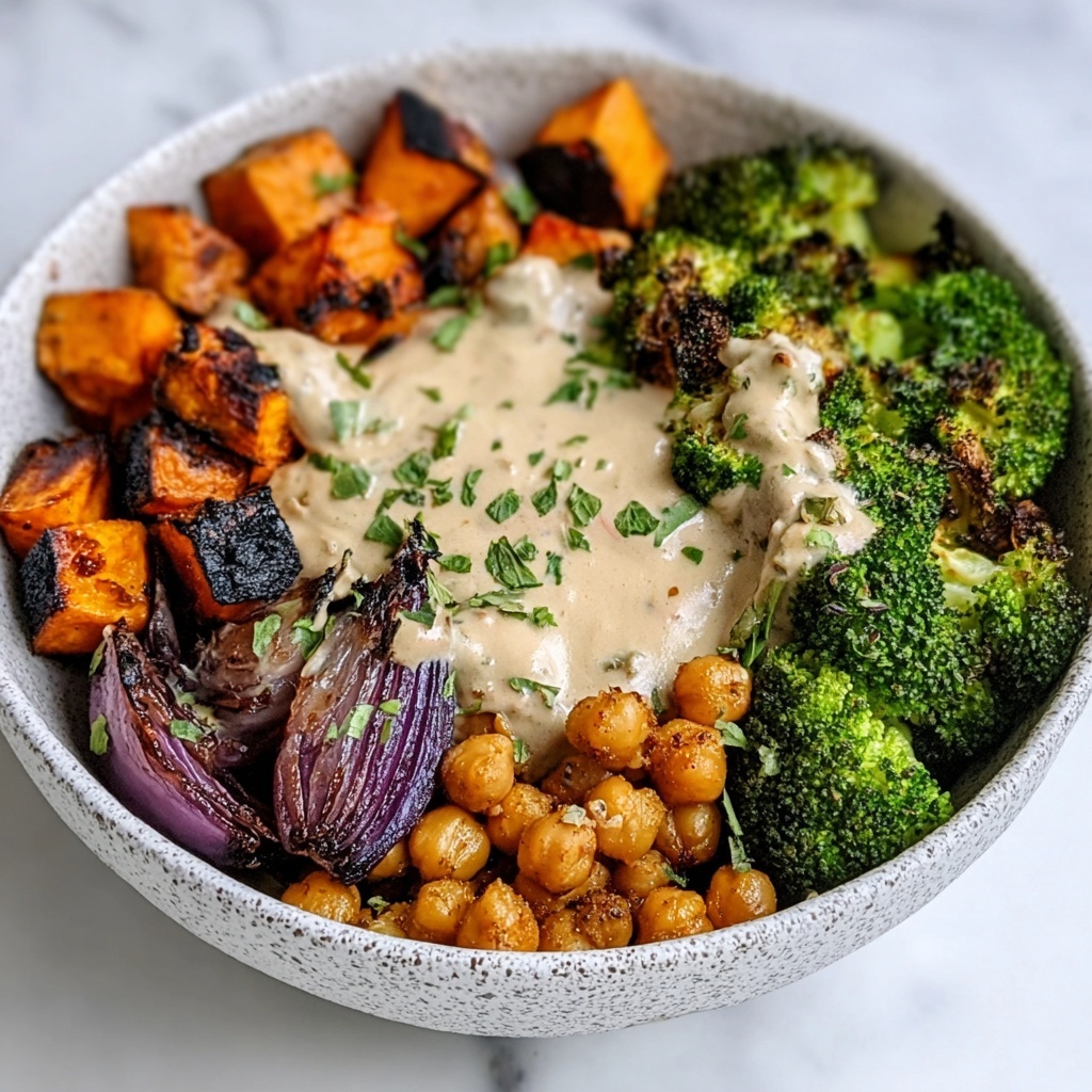 Roasted Veggie & Chickpea Bowls with Maple Dijon Recipe - Recipe Image