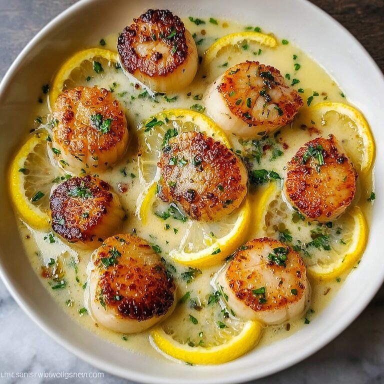 Lemon Garlic Butter Scallops Recipe