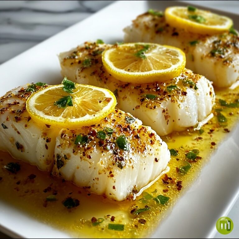 Easy Healthy Lemon Butter Baked Cod Recipe