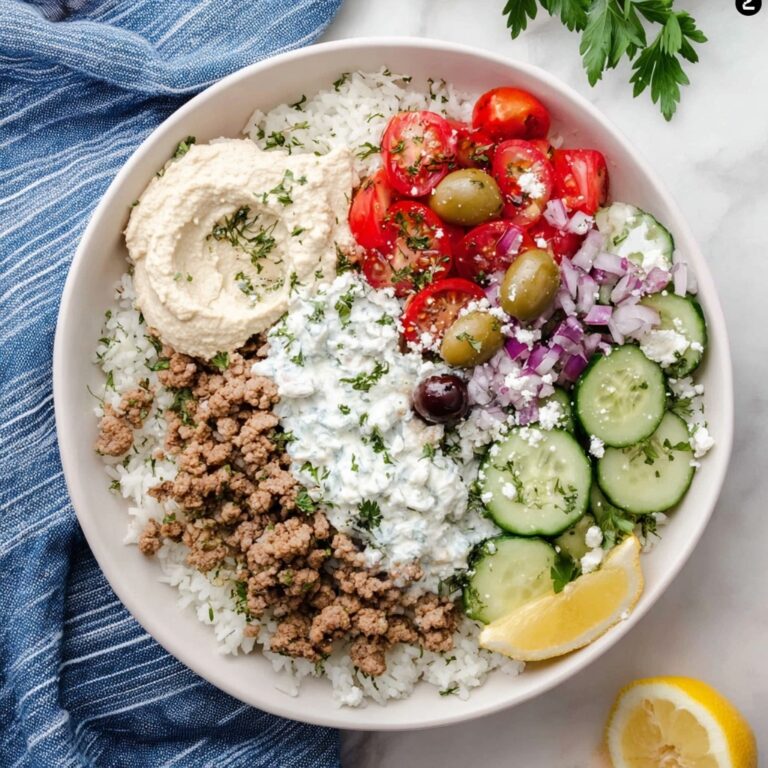 Greek Ground Turkey Rice Bowls Recipe
