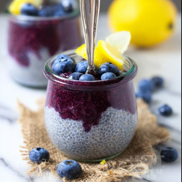 Blueberry Lemon Chia Seed Pudding Recipe