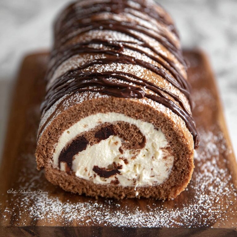 Pumpkin Chocolate Swiss Roll Cake Recipe
