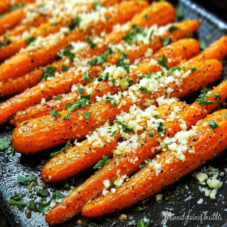 Garlic Parmesan Roasted Carrots Recipe