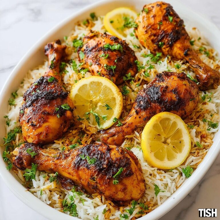 Baked Chicken Legs and Rice Recipe