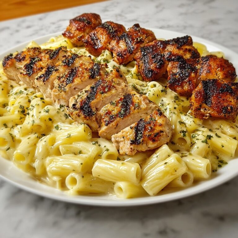 Creamy Velveeta Chicken Penne in Garlic Butter Parmesan Sauce Recipe