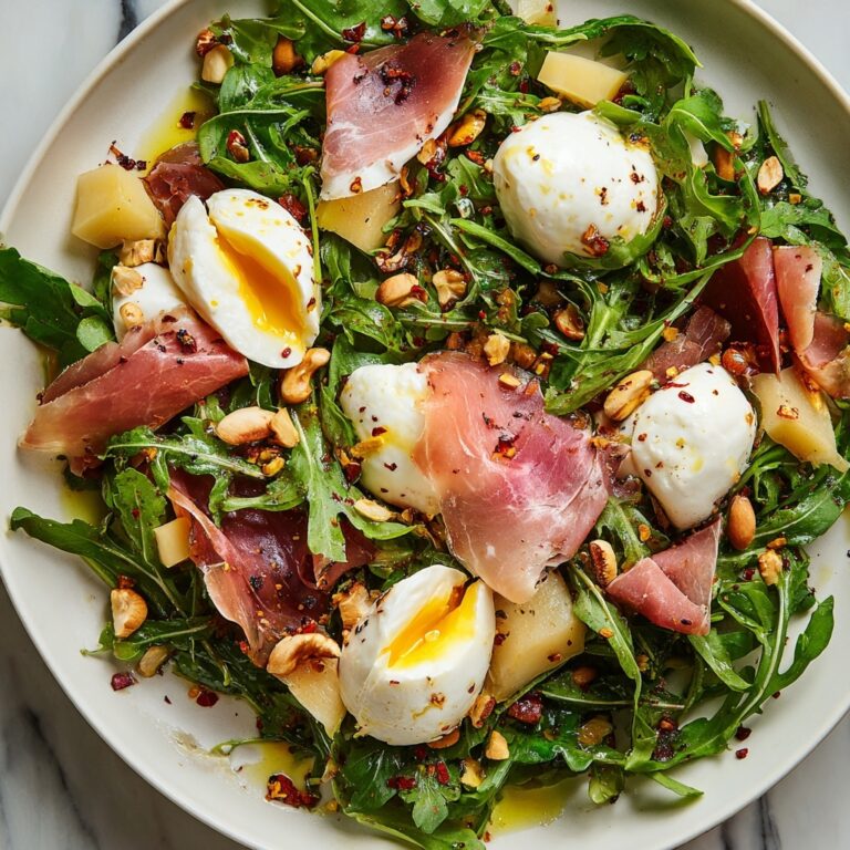 Arugula Burrata Salad with Prosciutto Recipe