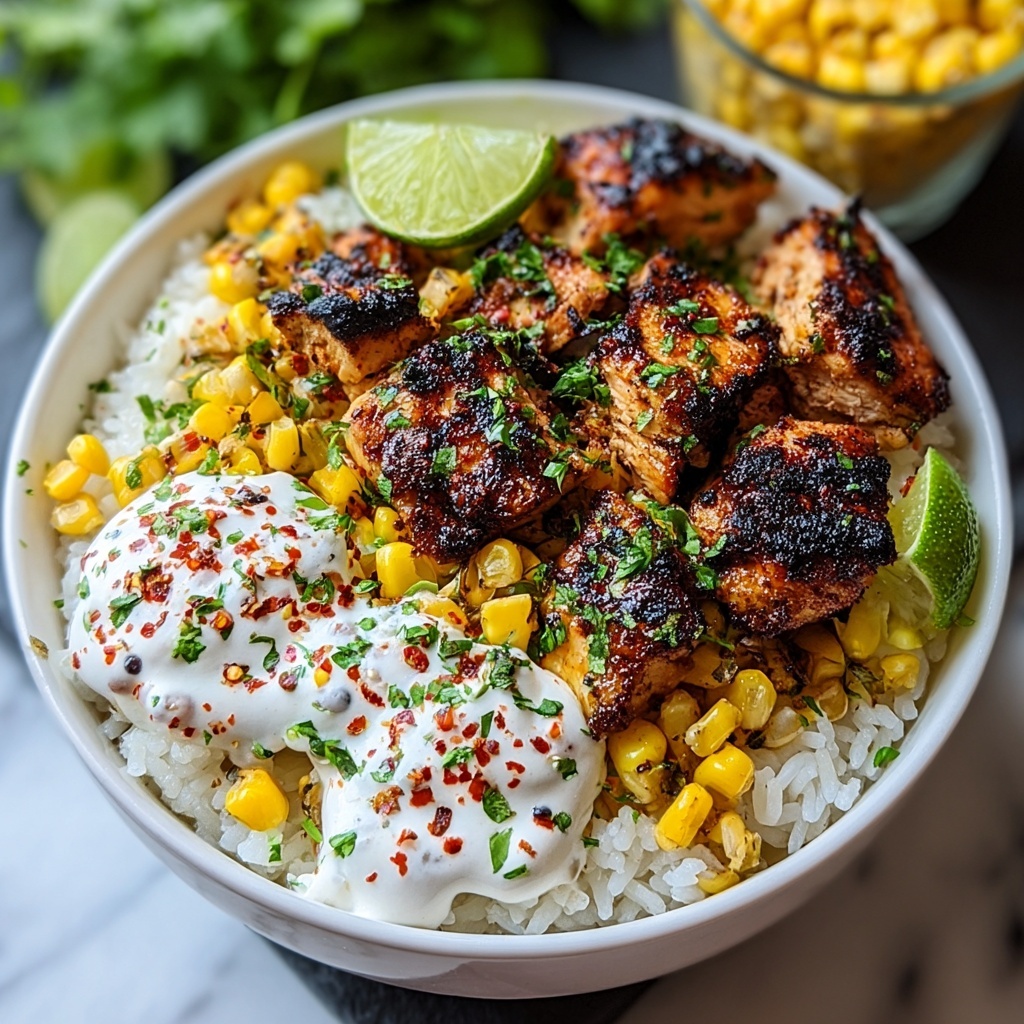 Easy Street Corn Chicken Rice Bowl Recipe - Recipe Image