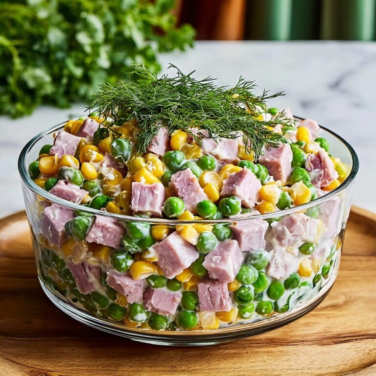 Chicken Ham and Pea Salad Recipe