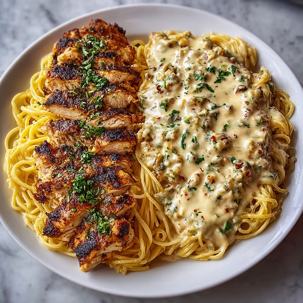 Creamy Cajun Chicken Spaghetti Recipe - Recipe Image