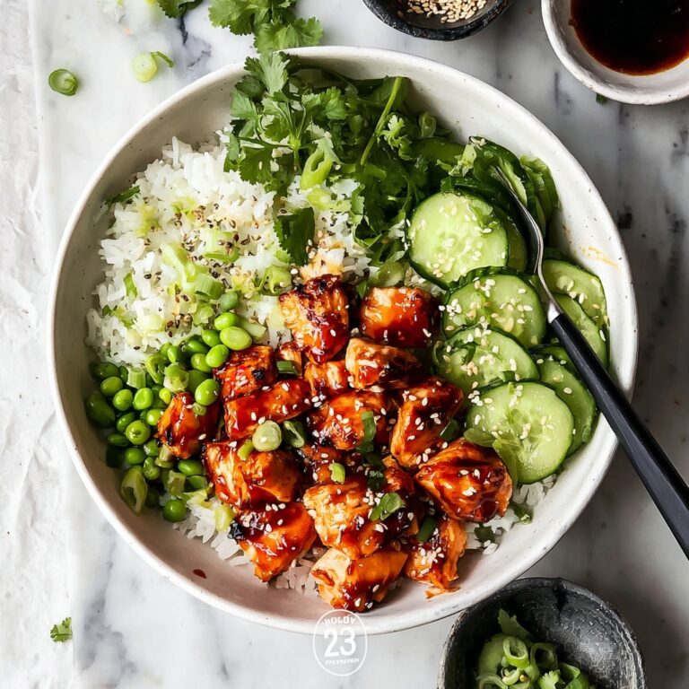 Honey Sriracha Salmon Bowls Recipe