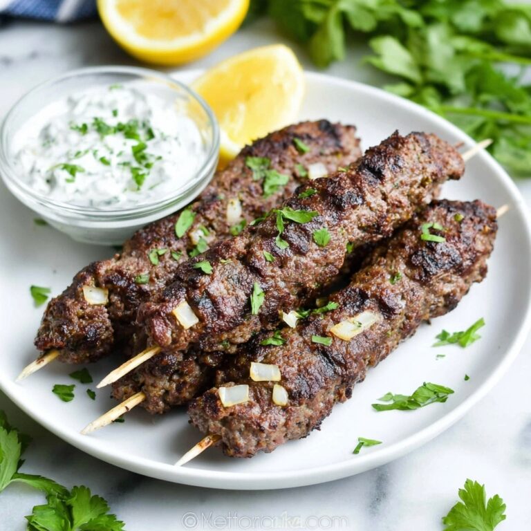 Perfectly Spiced Lamb Kofta with Tzatziki Sauce Recipe
