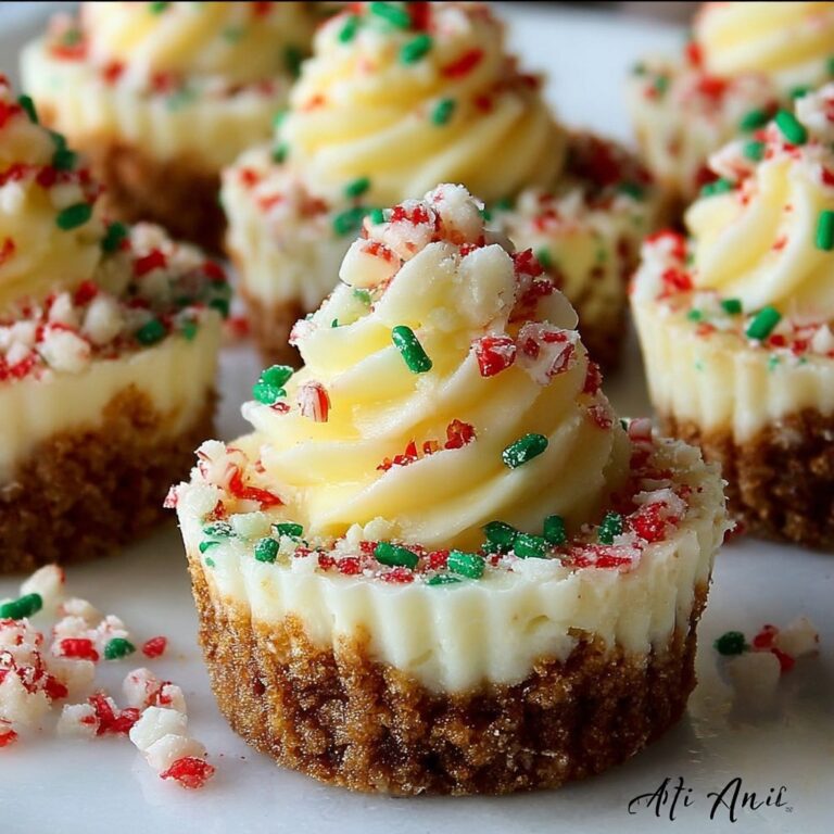 No-Bake Christmas Mini Cheesecakes Recipe