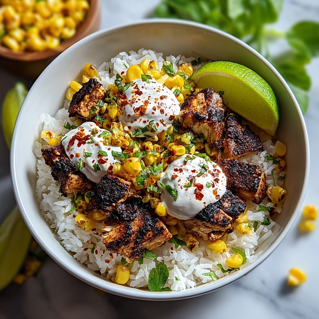 Easy Street Corn Chicken Rice Bowl Recipe - Recipe Image