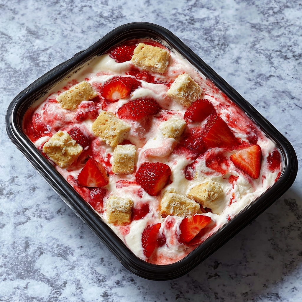 No-Churn Strawberry Cheesecake Ice Cream Recipe - Recipe Image