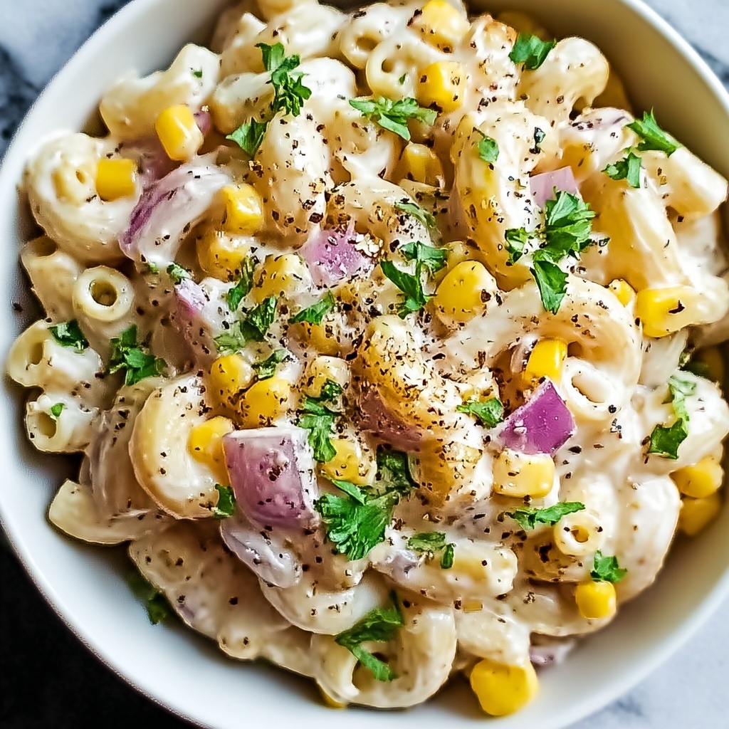 Street Corn Pasta Salad Recipe - Recipe Image