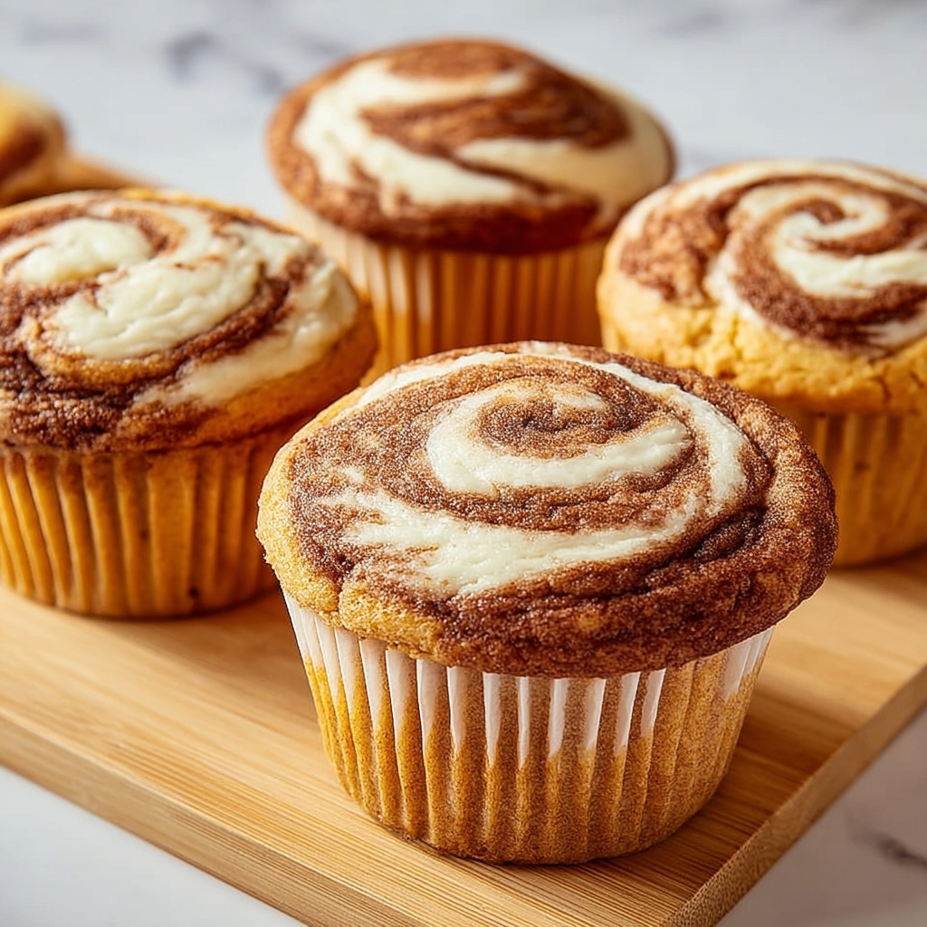 Best Swirled Pumpkin Cream Cheese Muffins Recipe - Recipe Image