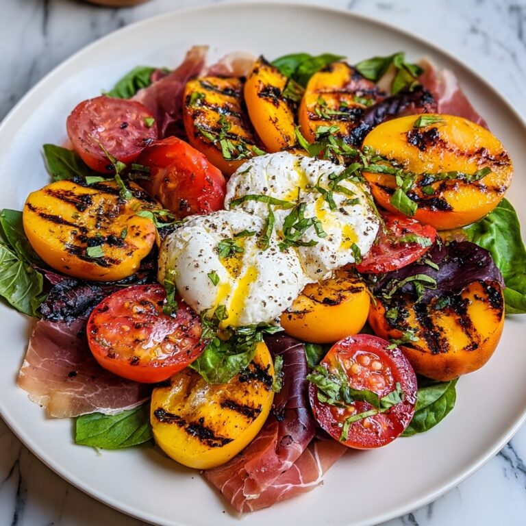 Grilled Nectarine Burrata Prosciutto Salad Recipe
